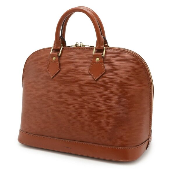LOUIS VUITTON Brown Leather Alma Bag - Picture 3 of 9